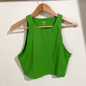 Aritzia green crop top